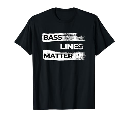Bass Line Matters Amante del basso per Bassista Bassista Bassista Maglietta