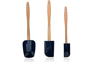 Silicone Spatula Set with Wooden Handle