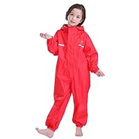 Kids Toddler Rain Suit Waterproof Coverall Unisex One Piece Rainsuit Muddy Buddy Jumpsuit 3XL Size 10-12 Years