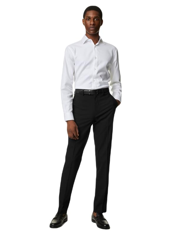 Image of Marks & Spencer Men's Mid Rise Regular Casual Pants