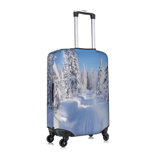 Beautiful Snowscape Suitcase Covers, Luggage Protectors Fits Four Sizes Suitcase For Travel3