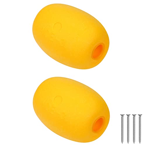 Lifeswell Rope Floats with 4/5 Inch Hole 4 x 3 Inches Durable Foam Float Buoys for Ski Rope Boating and Pool Pack of 2
