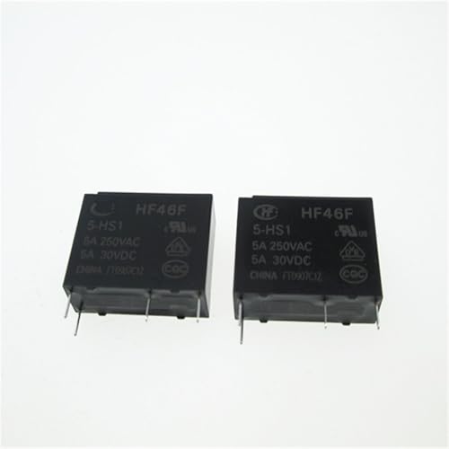 Relais 5V HF46F-5-HS1 remplace commutateur défectueux 5A 250VAC pack de 10