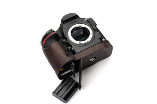 Housse pour Nikon D850 contre les rayures de la semelle en cuir véritable fait main