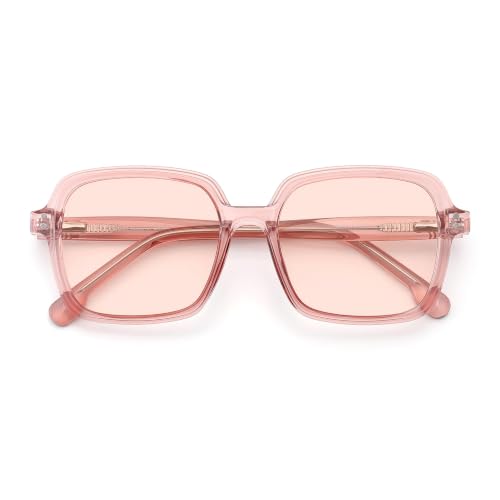 Image of Oversized Blue Light Blocking Glasses for Women and Men, Square Frame Computer Gaming Glasses Anti Glare & UV RF6215