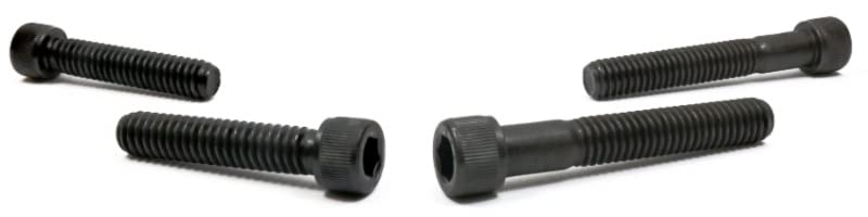 Vis à Tête Hexagonale Creuse 3/8-24 X 3 1/2" - Acier Allié Finition Oxyde Noir - Lot De 10