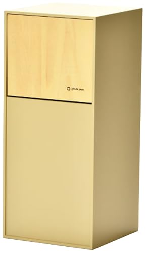 職人が仕上げた木製ゴミ箱「DOORS mini」カフェオレブラウン/おしゃれ インテリア ナチュラル ゴミ箱 木製 日本製 8L 袋が見えない シンプル ヤマト工芸