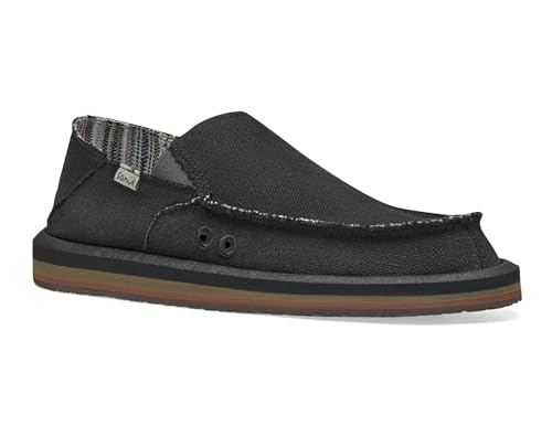 Image of Men's Casual Black Loafers & Slide-Ons by Sanuk