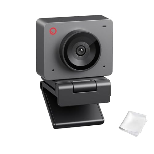 OBSBOT Meet SE Webcam Inteligente com IA - Câmera Web Full HD 1080p a 100 FPS, Sensor CMOS 1/2.8" para Excelente Desempenho em Pouca Luz, Controle por Gestos Dinâmico, Modo Beleza, Plug & Play,Zoom