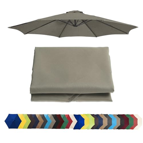 Copertura di ricambio per ombrellone da esterno, impermeabile e anti UV, adatta per ombrelloni a 6/8 stecche da 200 cm/270 cm/300 cm
