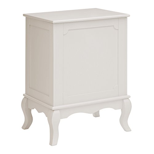 Premier Housewares Garden Storage MDF White Finish Bedside Table Outdoor Storage Box Garden Storage Box Waterproof Large Sideboard Storage Cabinet Main Image Small