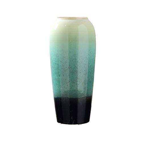 Vase en céramique de couleur dégradée bleu design moderne taille B YXWYXWA