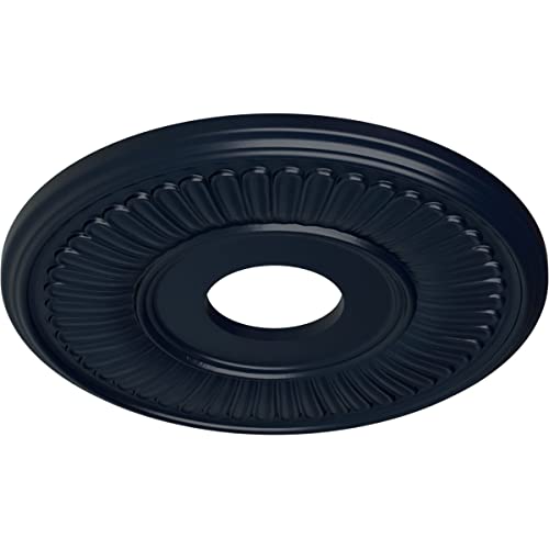 Image of Ekena Millwork CM15BEMDF Berkshire Ceiling Medallion, Midnight Dream
