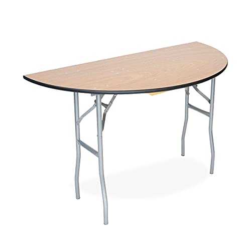 EventStable Titan Series Wood Folding Table - 72'' Half