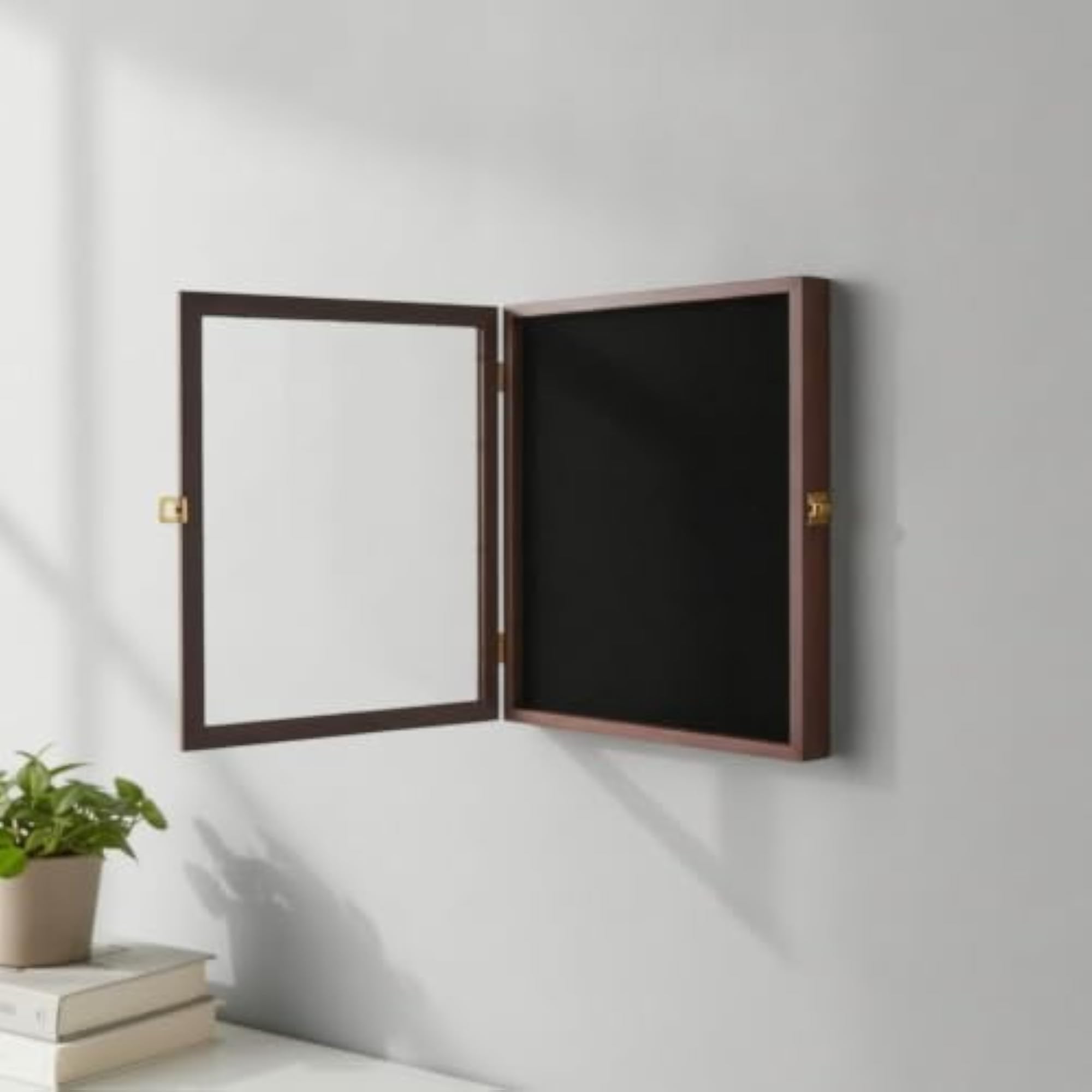 Wall-Mounted Display Frame, Hinged Door Shadow Box