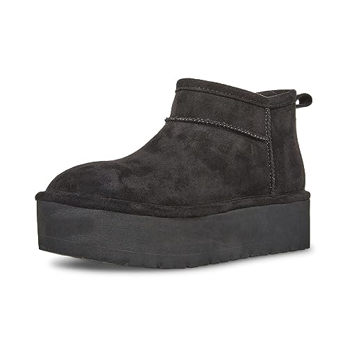 Madden Girl Women's Embracce Boot, Black Fabric, 8