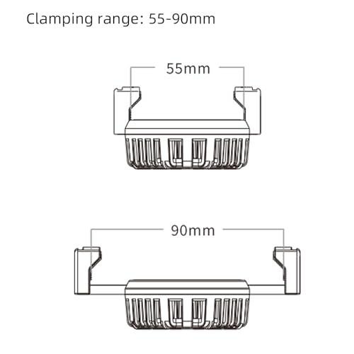 Yctze Enfriador de Teléfono Ventilador de Refrigeración con Fuente de Alimentación de 5 V 2 A para Juegos Transmisión en Vivo Soportes Dobles para Zapata Fría y para Teléfono - imagen 9