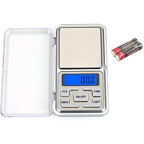 Digitale Waage max 500gr , min 0.01gr Briefwaage, Feinwaage, Taschenwaage mit PCS Funktion, Tara-Funktion ideal zum Messen von Zutaten, Schmuck+ gratis Batterien Cover