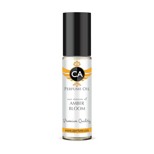 CA Perfume Originals Amber Bloom Unisex Fragrance Oil Amber Floral Scent Long Lasting Perfumes for Women &amp; Men Travel Size TSA Ready Mini Parfum Body Oil Roll-on 0.33 Fl Oz 10ml