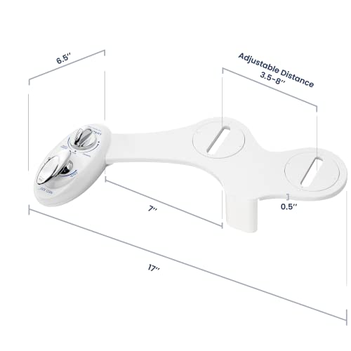 Luxe Bidet NEO-320-WHITE 320 - Hot And Cold Water, Self-Cleaning, Dual Nozzle, Non-Electric Bidet Attachment For Toilet Seat thumb #8