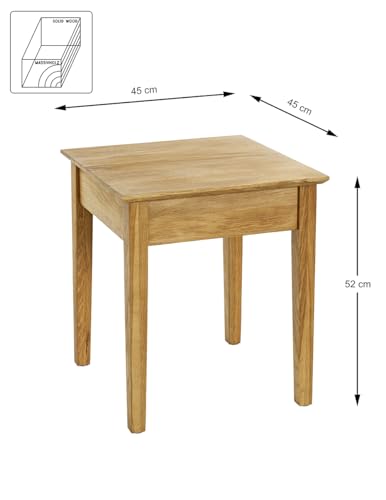 Table d'appoint chêne massif HAKU pour optimiser les petits salons - 4