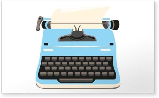 CafePress Typewriter Sticker Rectangle Bumper Sticker Car Decal