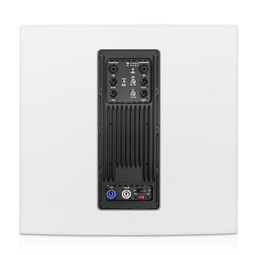 Image of Sound Town CARME Series 1600W 18 inch Powered Subwoofer with DSP, LPF, Birch Plywood, White (CARME-18SWPW)
