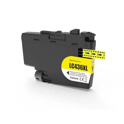 Cartouche d'encre LC436XL compatible jaune pour imprimante MFC-J6955DW