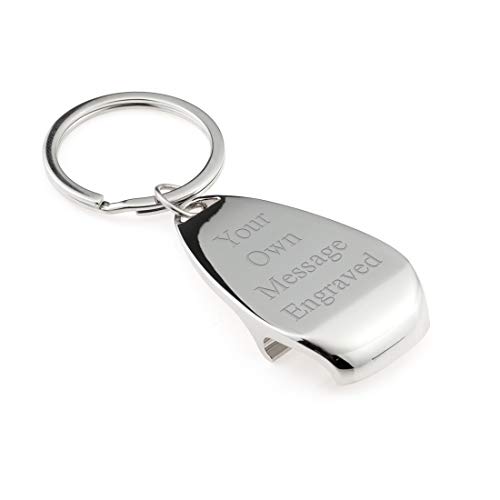 Personalised Classic Claw Design Bottle Opener Keyring - Engraved with Your Custom Text