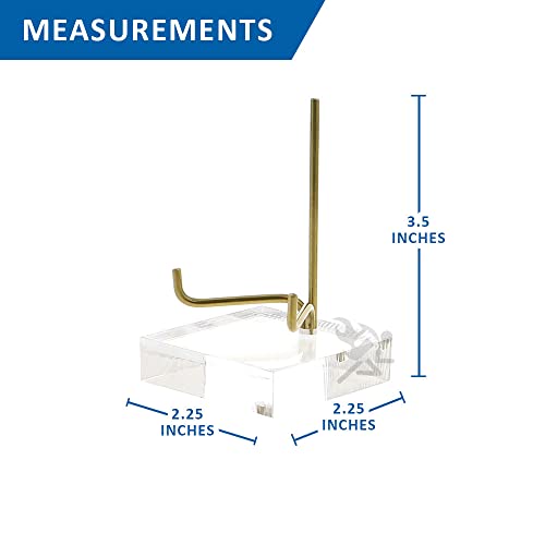 Onfireguy 3-1/2" Adjustable Metal Arm Display Stand Easel With Acrylic Base #TOP3