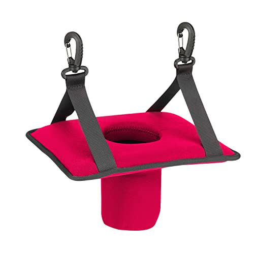 Shtcszba Neoprene Hanging Drink Holder For Rope Hammocks Hammock Chairs Lounge Chairs Outdoor Rope Hammock Accessory Foam Cup Holder Floating Drink Holder Floating Coaster Pool Drink Holder(Red) #TOP20