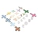 Hztyyier Geometric Solids with Removable Lids for Shape Analysis and Comparison, Set of 8 Clear for Math Education
