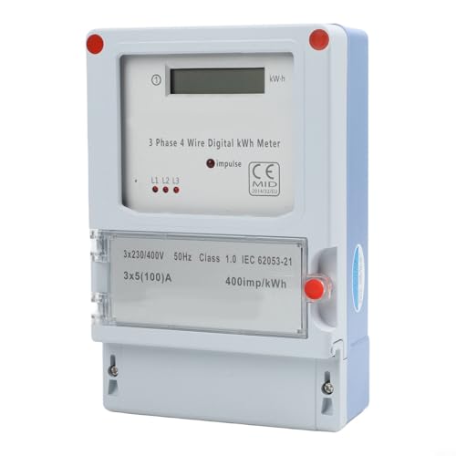 KWh mètre triphasé LCD 100 A pour équilibrer le réseau triphasé - 8