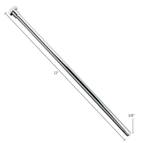 Westbrass D123-12 3/8" x 12" Brass Flat Head Toilet Riser Supply Line, Oil Rubbed Bronze by Westbrass - Image 2
