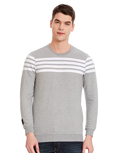 Image of Spykar Men's Cotton Round Neck Sweatshirt