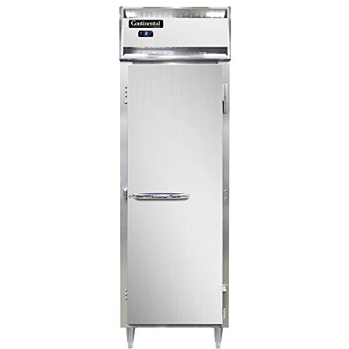 Continental Refrigerator DL1F-SS-PT Designer Line Single Section Pass-Thru Freezer, Full Stainless