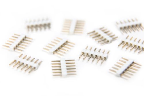 Image of 6-Pin to 6-Pin Connector Compatible with Nanoleaf Essentials Lightstrips (15 Pack, White) | 6-Pin to 6-Pin Connector (15 Pack, White)