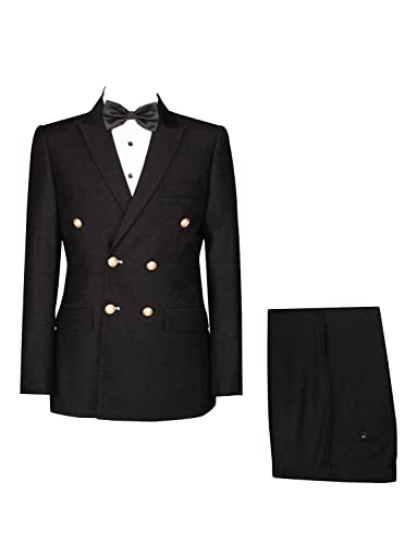 Costume deux pièces homme raffiné à revers en pointe et finitions tailleur haut de gamme