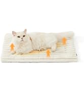 Bedsure ComfyFleece Self Warming Cat Bed Mat,Small Pet Self Heating Pad | 24X18" Extra Warm Cord...