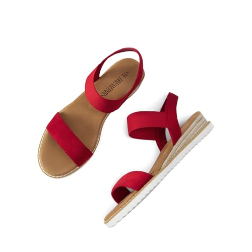 Image of DREAM PAIRS Womens Espadrilles Ankle Strap Sandals