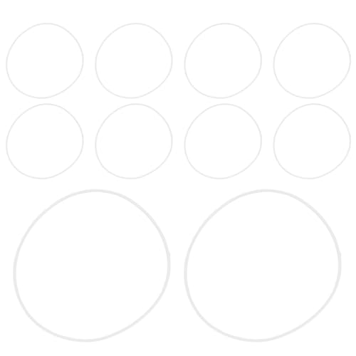 jojofuny Set da 10 Guarnizioni per Occhiali Anti-Crepa Kit di Riparazione e Installazione Anelli di Supporto Accessorio per Lavorazione Occhiali e Uso Personale