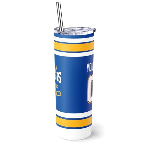Image of ANTKING St. Louis Tumbler 20oz Travel Mug Custom Name Number Gifts | Stainless Steel Insulated Coffee Cup for Men Women