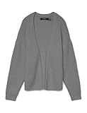 gilet laine gris clair femme Vero Moda, Cárdigan Adulto Corte Normal Cuello V Manga Larga