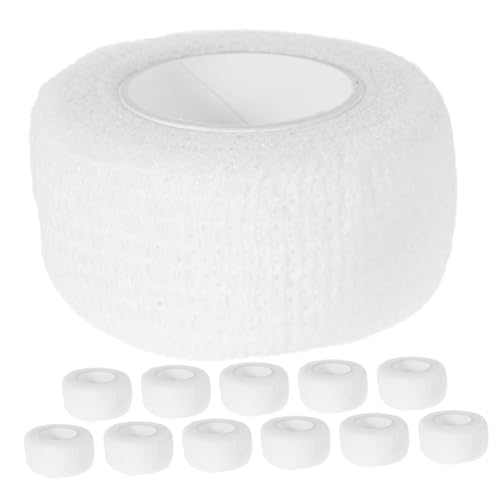 BRIGHTFUFU Self-Adhesive Bandage Wrap 12 Rolls Finger Toe Wounds Protection Elastic Nonwoven Tape for Sports Injuries