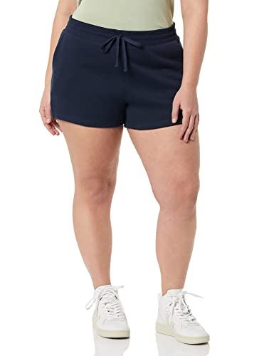 Amazon Essentials Pantaloncini in Pile Donna, Blu