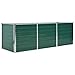 Produktbild plantenbakken - VDXL Plantenbak verhoogd 240x80x77 cm gegalvaniseerd staal groen - 240 x 80 x 77 cm - Groen