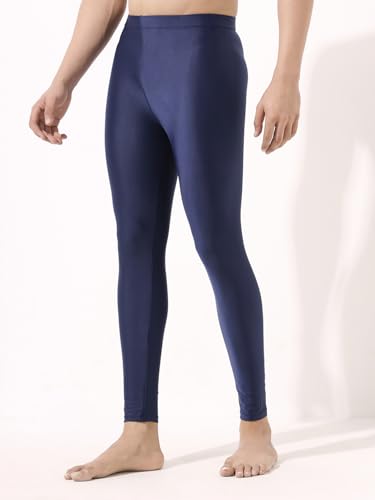 Image of LYCOT Men's Polyester Compression Full Pant /Tights /Legging for Gym Fitness, Running, Cycling, Yoga Fit Multi Sports, Cricket, Football, Badminton, & Other Outdoor Wear