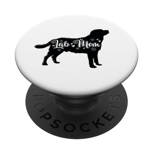Lab Mom Labrador Perro PopSockets PopGrip Intercambiable