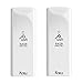 Price comparison product image TCELL Push 64GB 2 Pack USB 3.2 Gen1(3.1/3.0) USB Stick Flash Drive Read Speed up to 100MB/s, Retractable Design Memory Stick, White (64GB X 2)