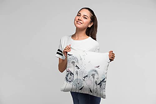 Dragonfly Throw Pillow Cover Couch Pillow Case Square Outdoor Pillow Sofa Bed Lumbar Pillowcase Decorative 18 X 18 Inch #TOP7